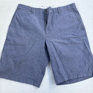 Old Navy Men's Heathered Blue Flat Front Shorts